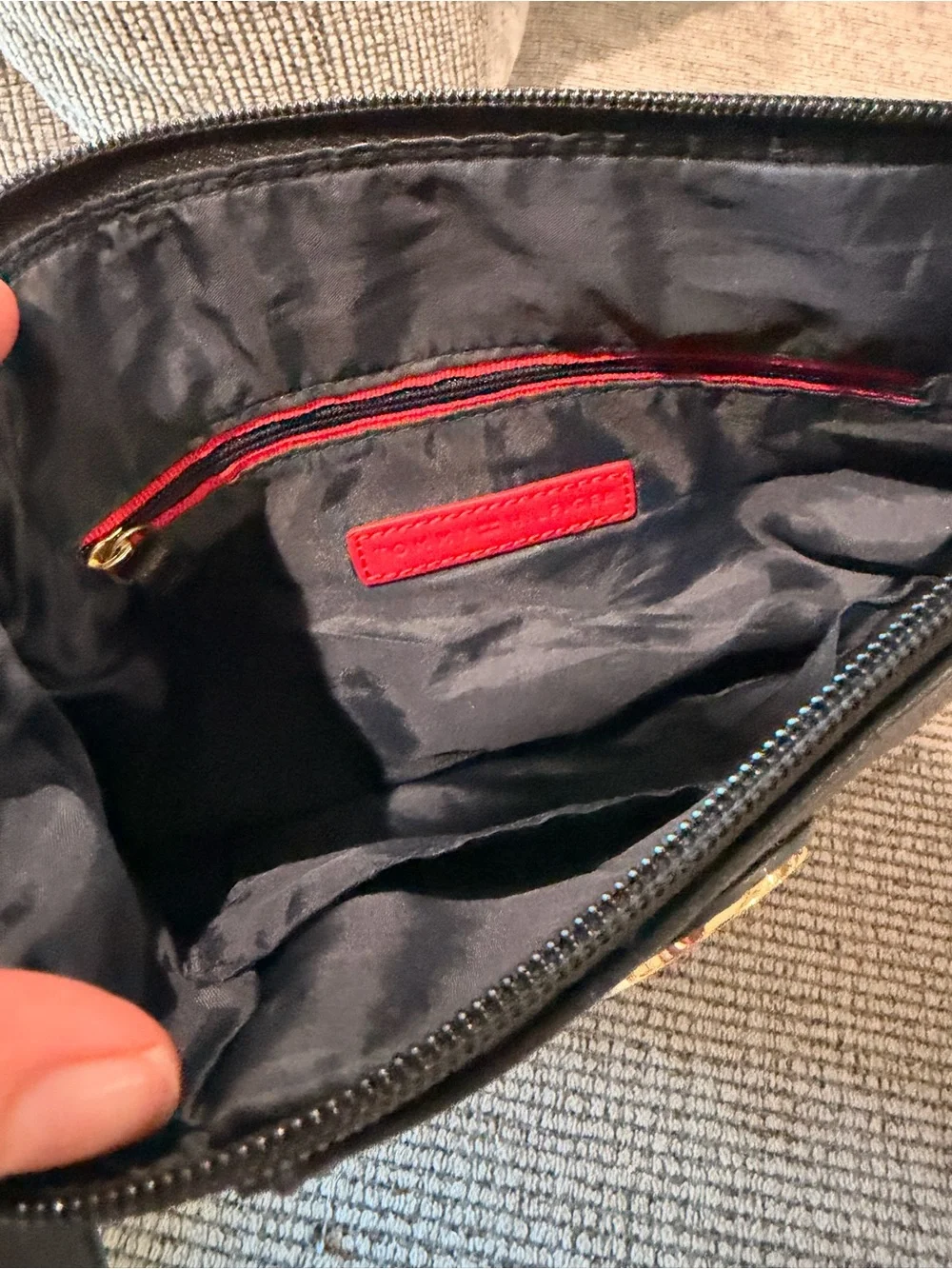 Tommy Hilfiger Black Logo Crossbody Bag
